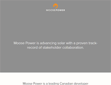 Tablet Screenshot of moosepower.com